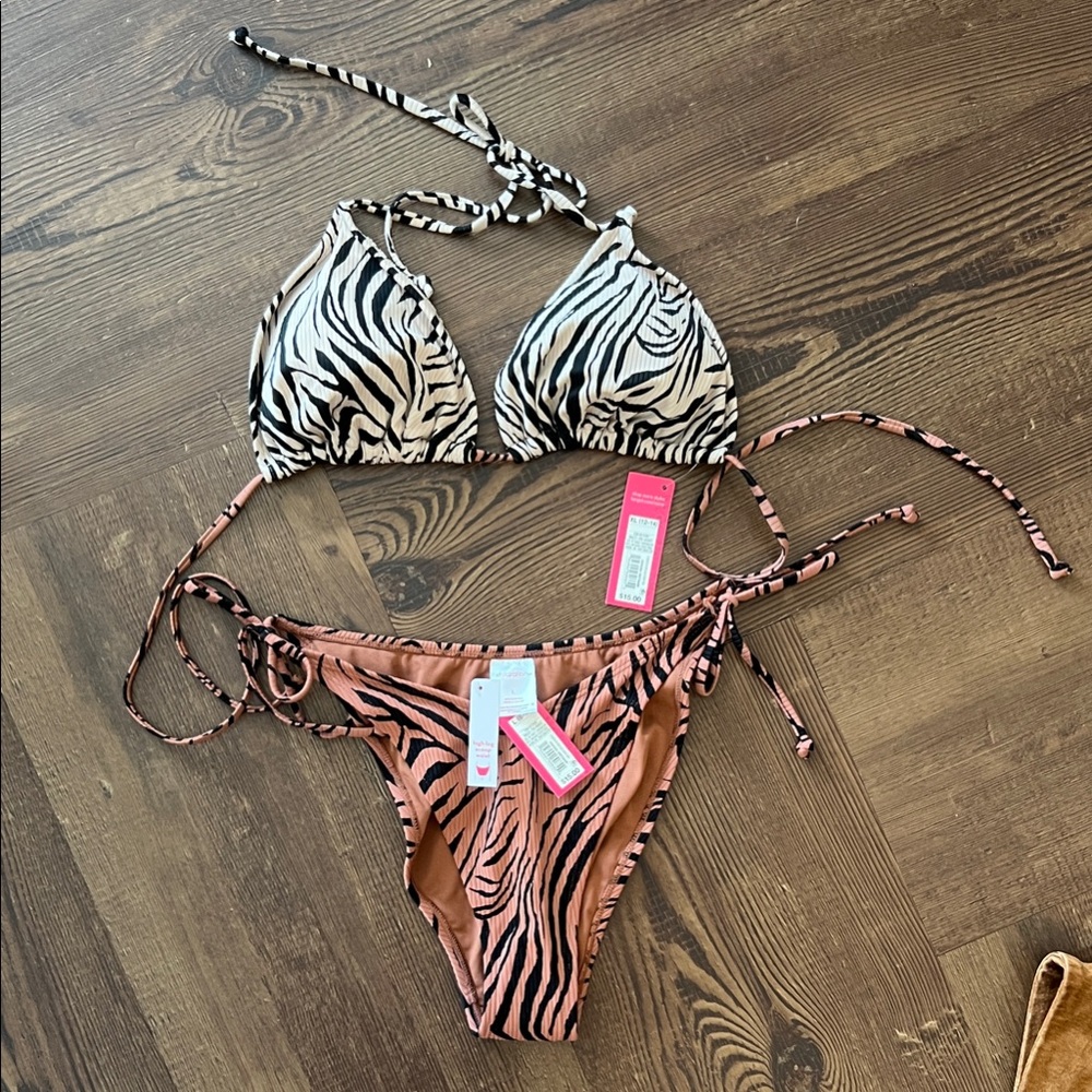Zebra Print Bikini Set